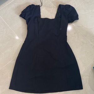 NWT Black Zara Back-Tie Dress